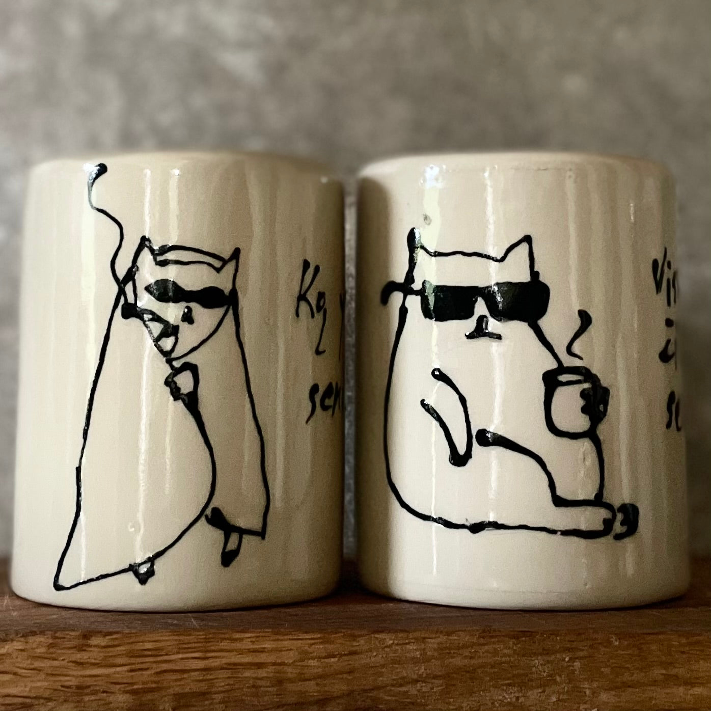 Limited edition puodeliai su linksmais katinais