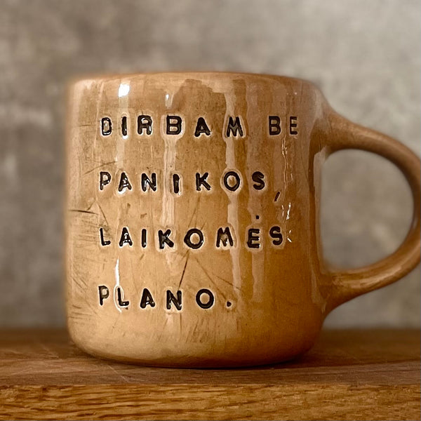 Karamelinis puodelis apie darbą ir planavimą