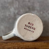 Stoneware mug about being late