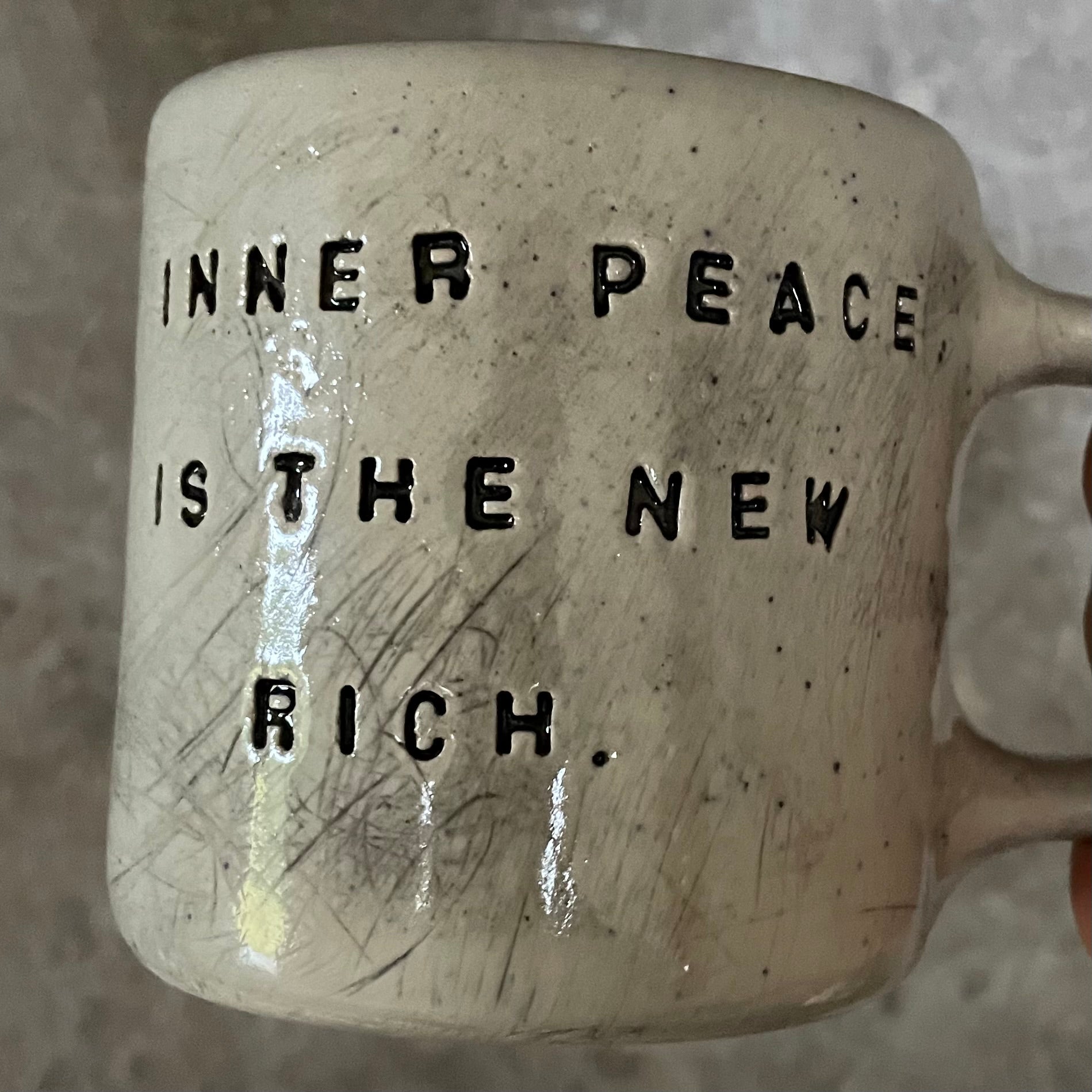 Ceramic mug INNER PEACE with cat
