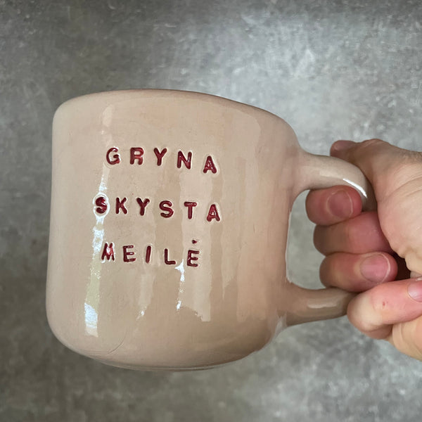 Big stoneware mug
