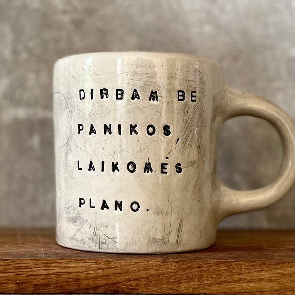 Ultra jumbo big mug with words about work