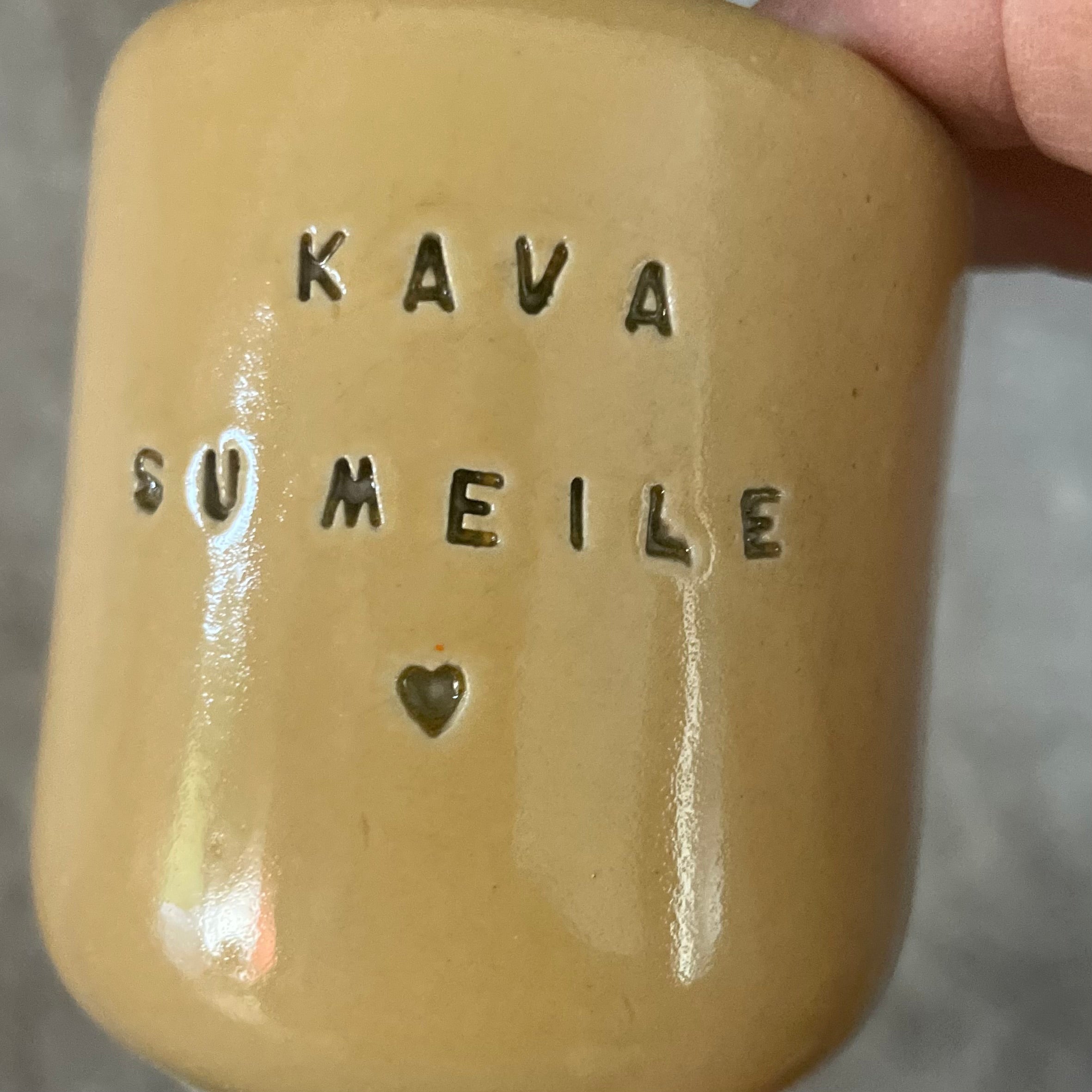 Set of shot mugs KAVA SU MEILE