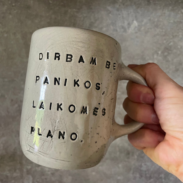 A pair of big ceramic mugs for work and fun