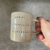 Smaller mug with funny phrase in Lithuanian