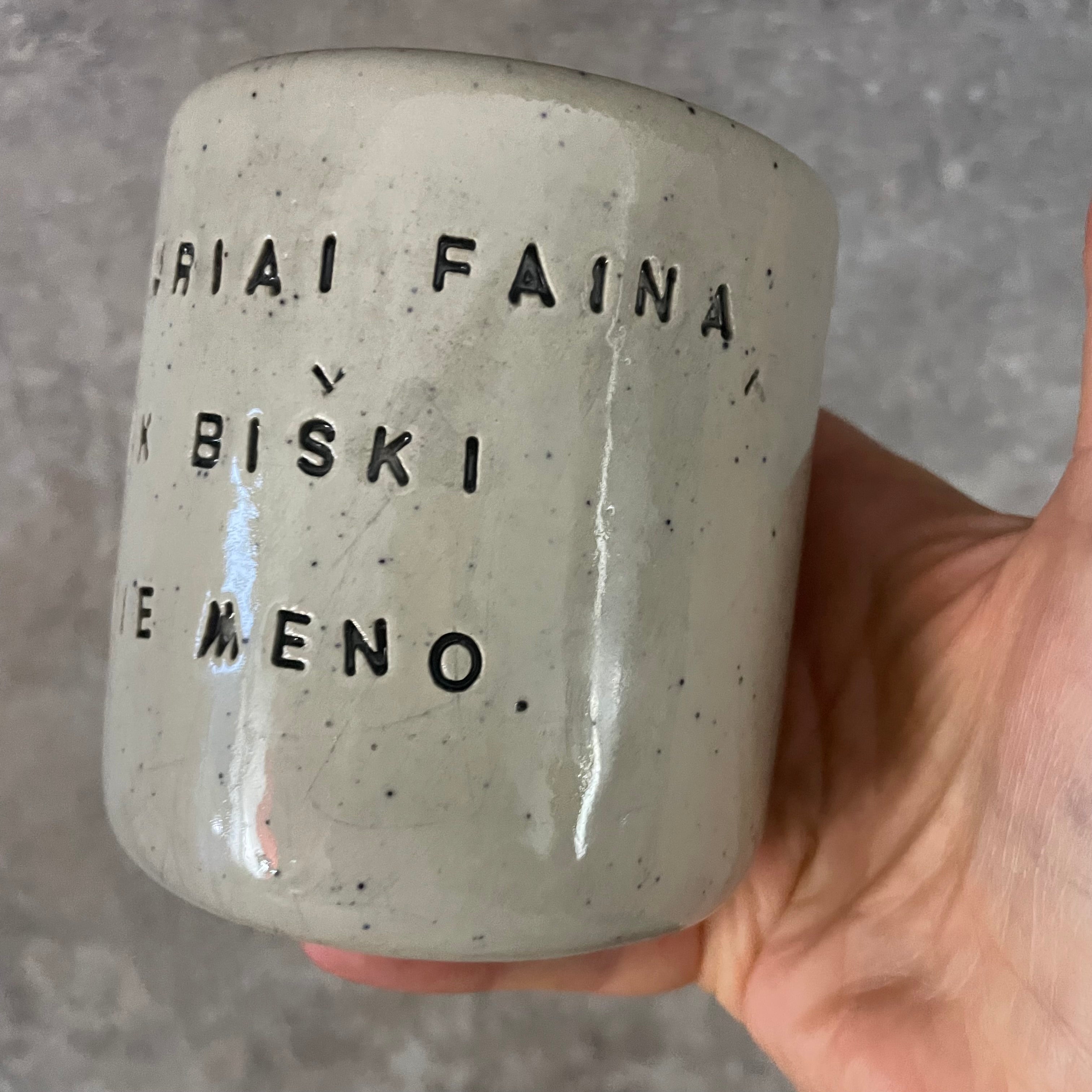 Speckled funny mug for her