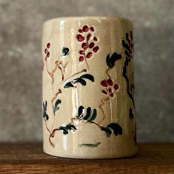 Big floral mug without handle