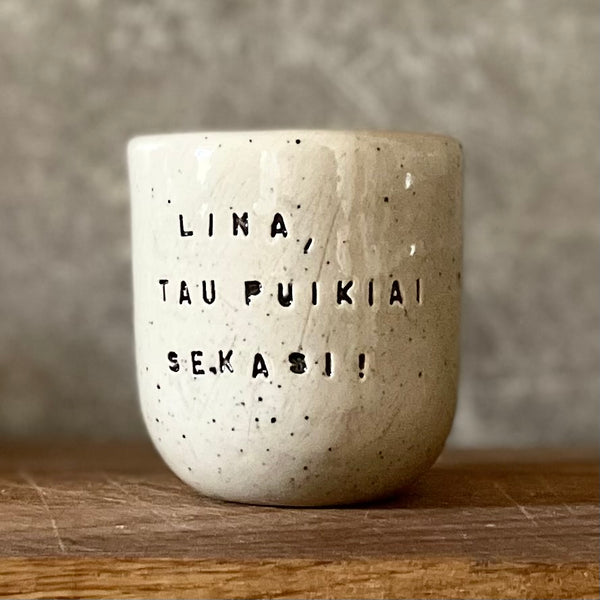 Mažytis puodelis Linai