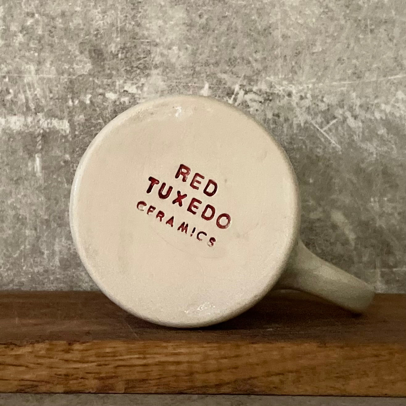 Handmade ceramic stoneware mug with quote by famous nanny