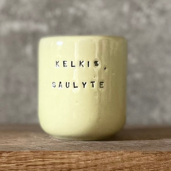 Puodelis "Kelkis, saulyte"