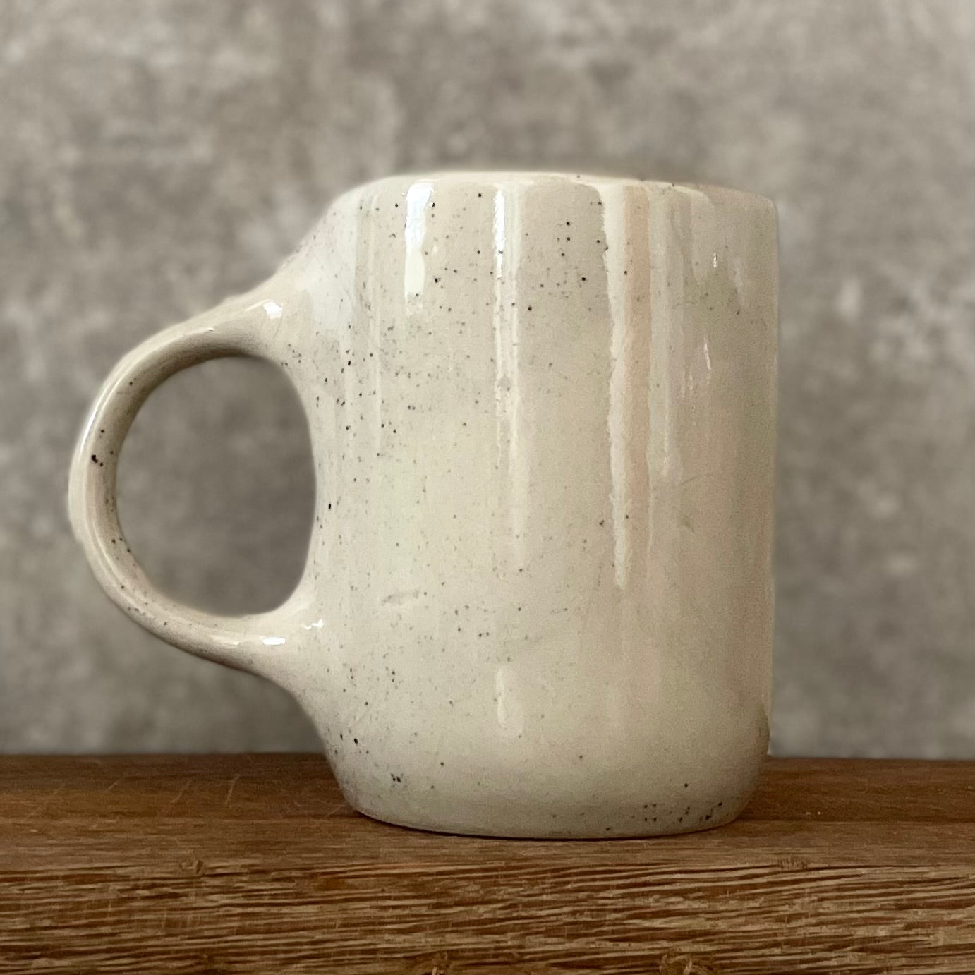 Cool ceramic mug with text GET SHIT DONE