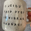 Speckled medium mug with words about hope