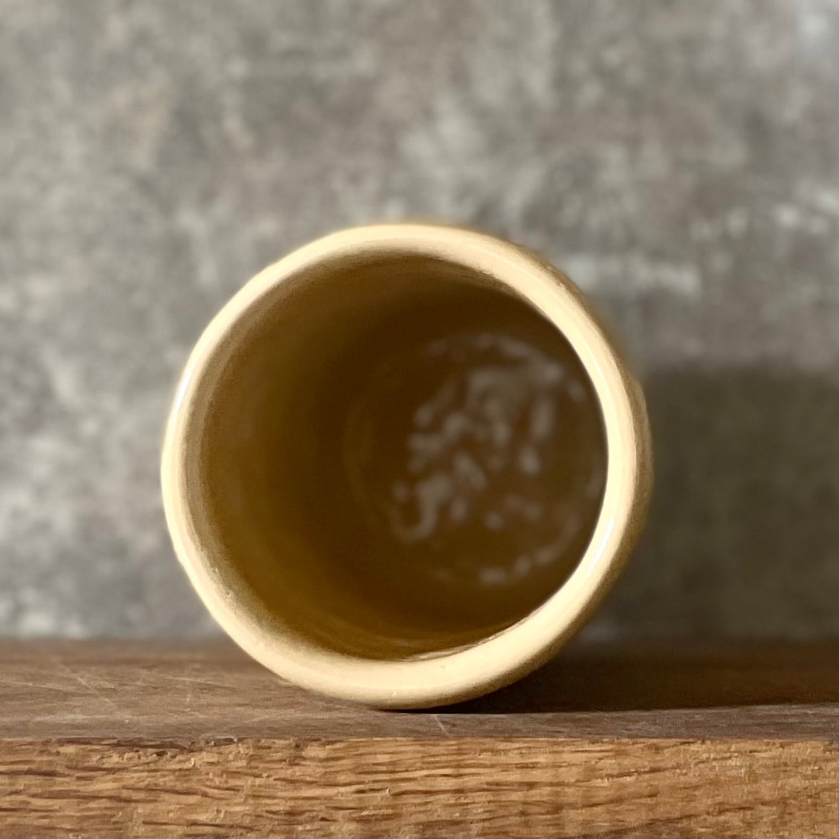Yellow big tumbler mug with saying about work