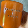 Lovely bright orange mugs with Italian love words