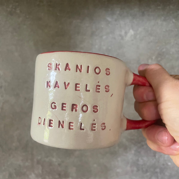 Colored mug SKANIOS KAVELĖS