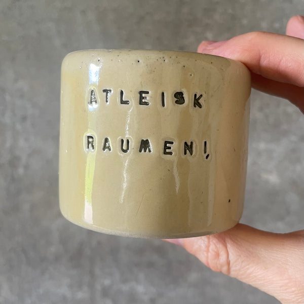 Mažas puodelis "Atleisk raumenį"
