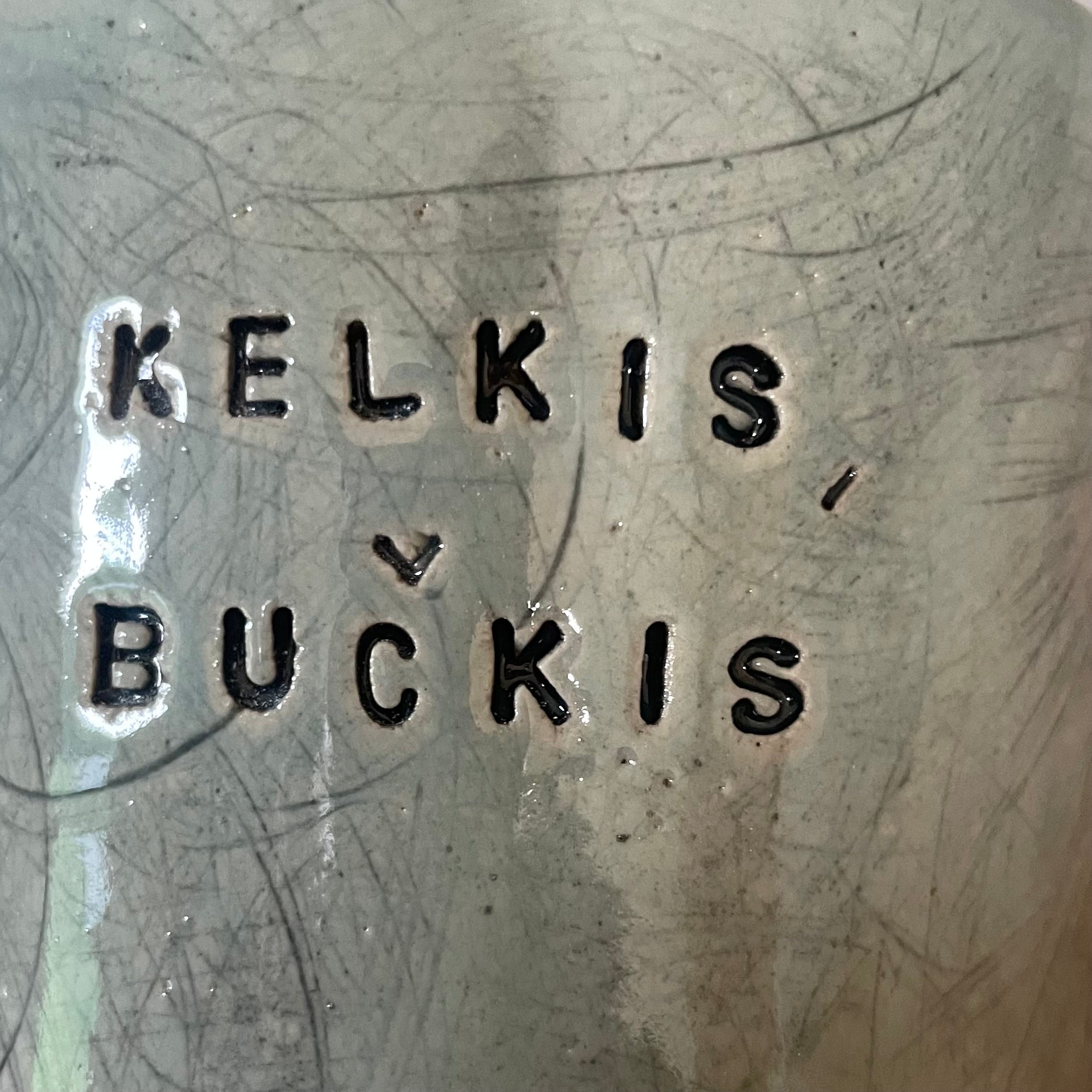 Big blue mug with saying in Lithuanian
