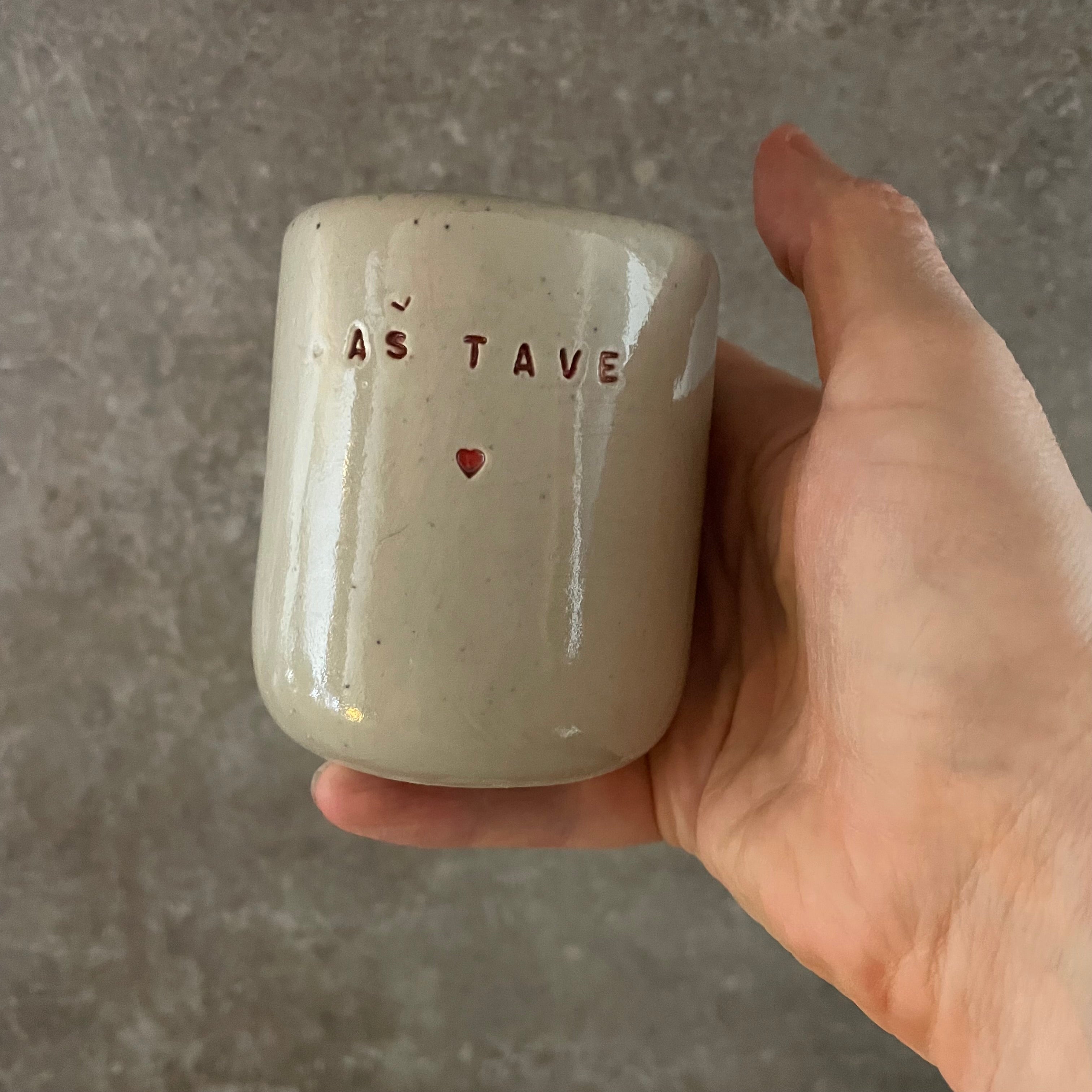 A pair of espresso mugs for Love