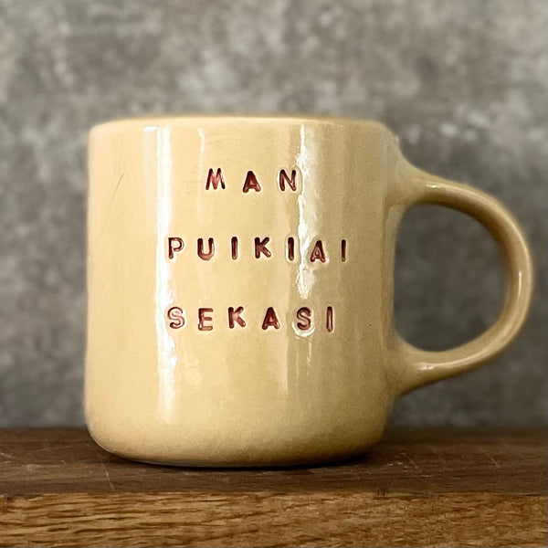 Geltonas puodelis MAN SEKASI