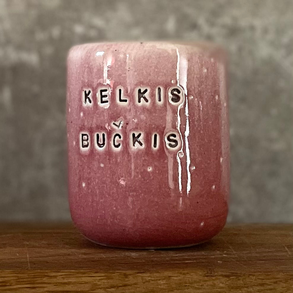 Pink mug KELKIS BUČKIS 150 ml