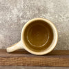 Yellow mug with words about work