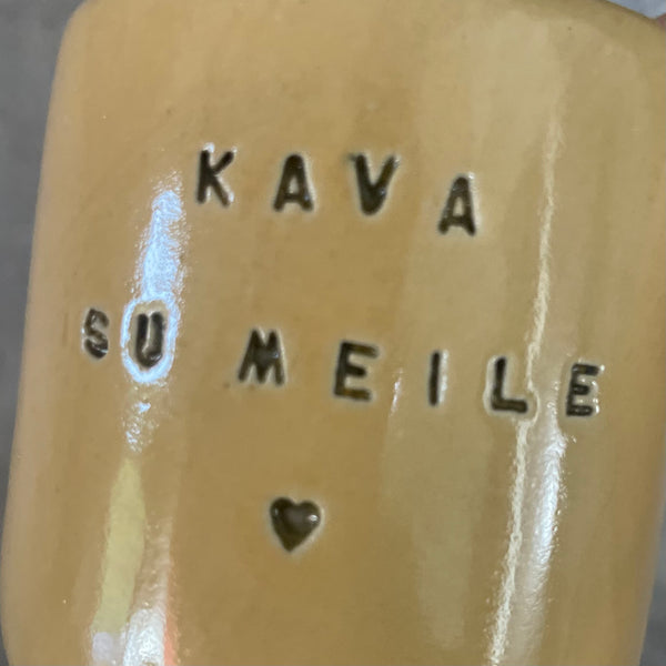Set of shot mugs KAVA SU MEILE