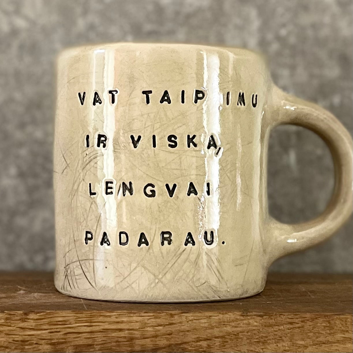 Labai didelis puodelis darbui