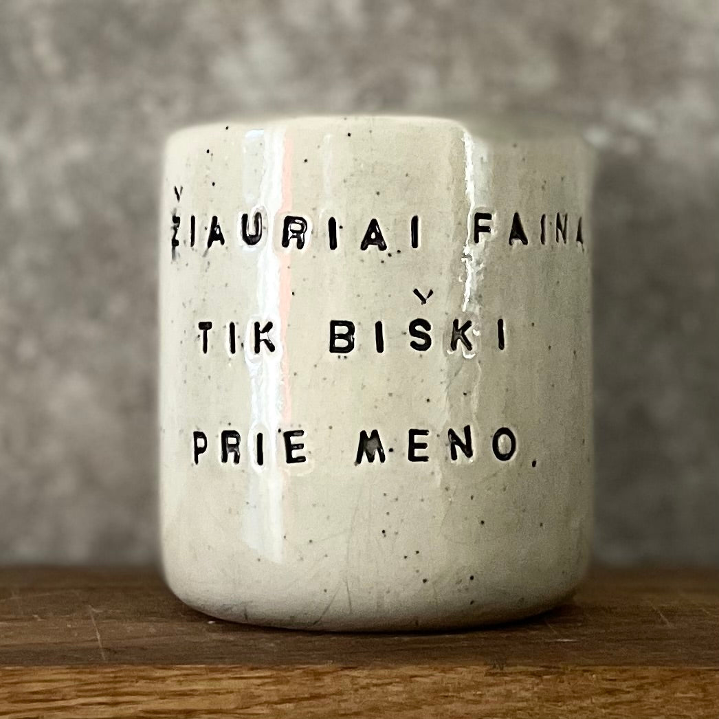 Speckled funny mug for her