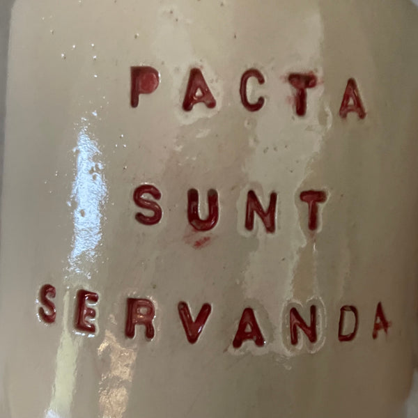 Ceramic mug PACTA SUNT SERVANDA