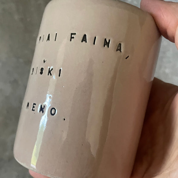 Funny pink mug for her