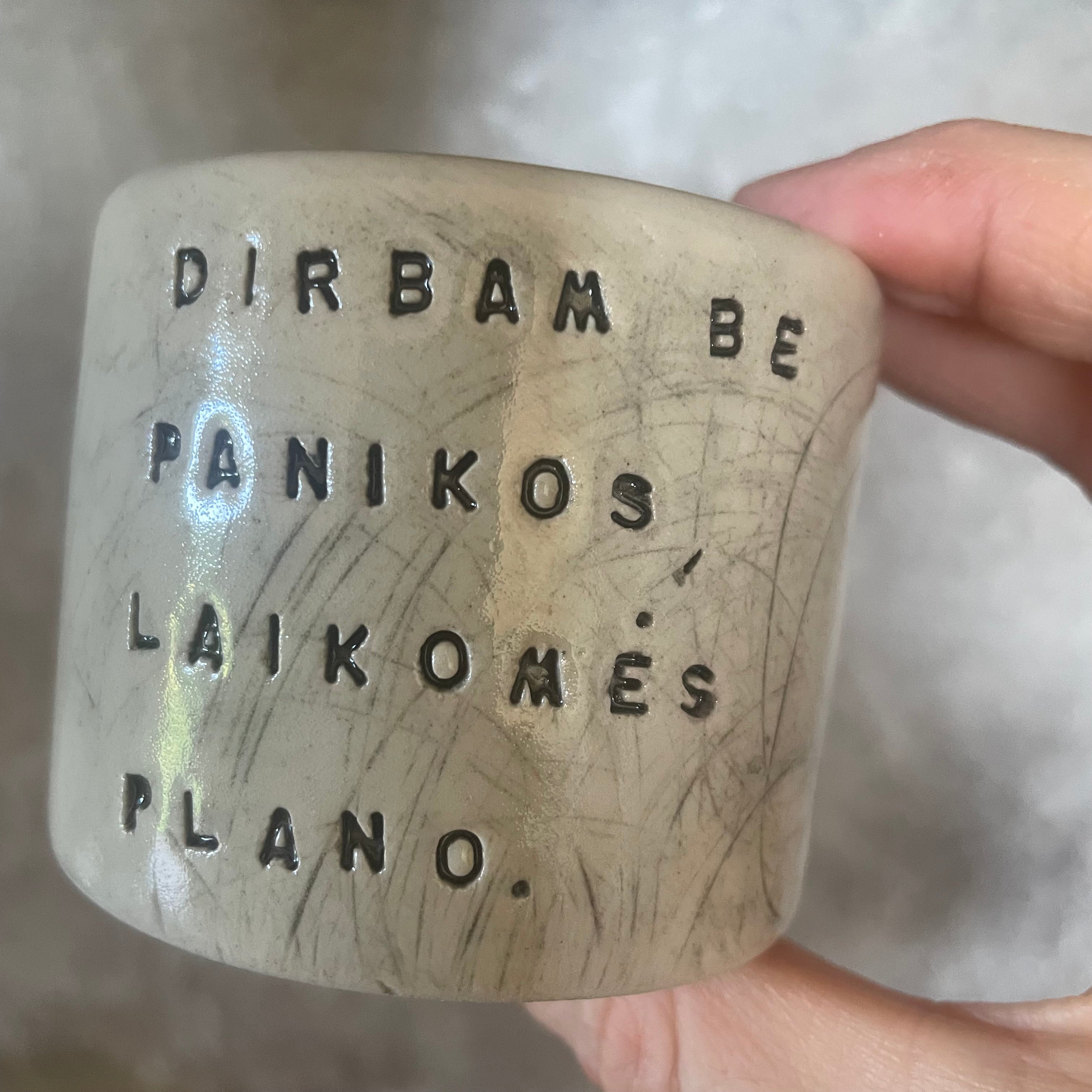 Mažytis puodelis apie darbą