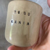 Du maži puodeliai "Tu su manim" "Aš su tavim"