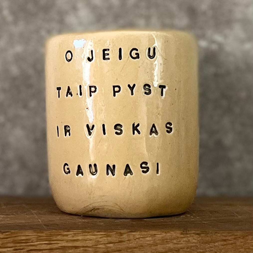Yellow mug GAUNASI