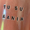 Du vidutiniai puodeliai "Tu su manim" "Aš su tavim"