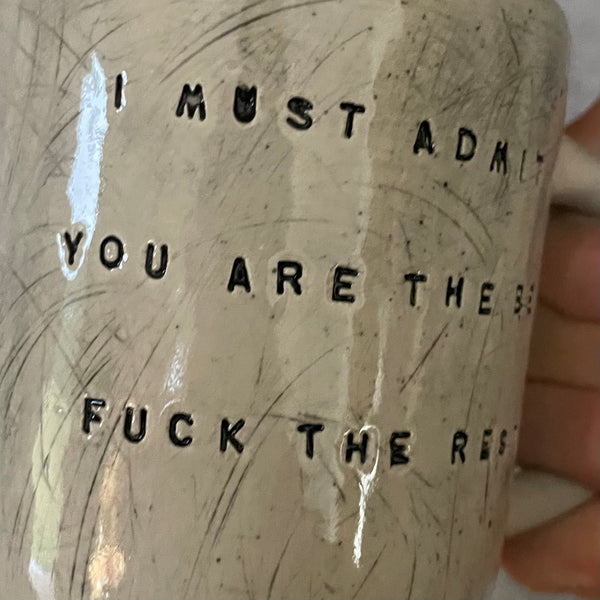 Mug about admission