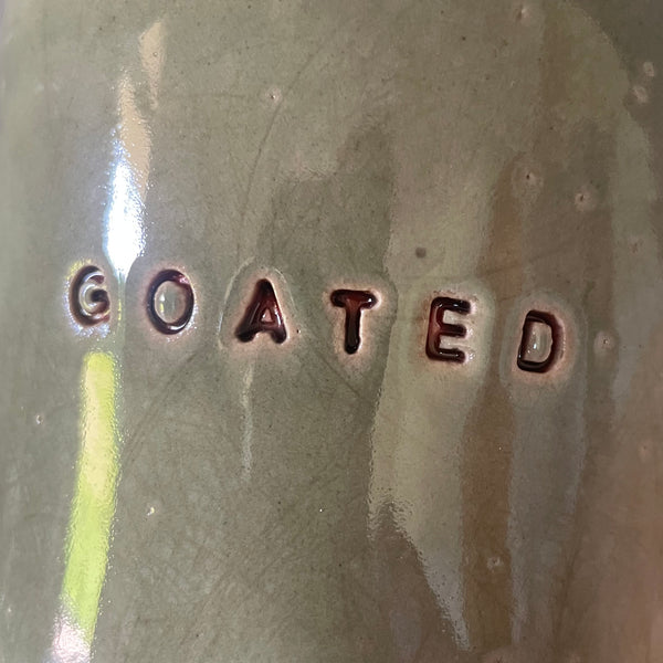 Didelis sunkus puodelis GOATED