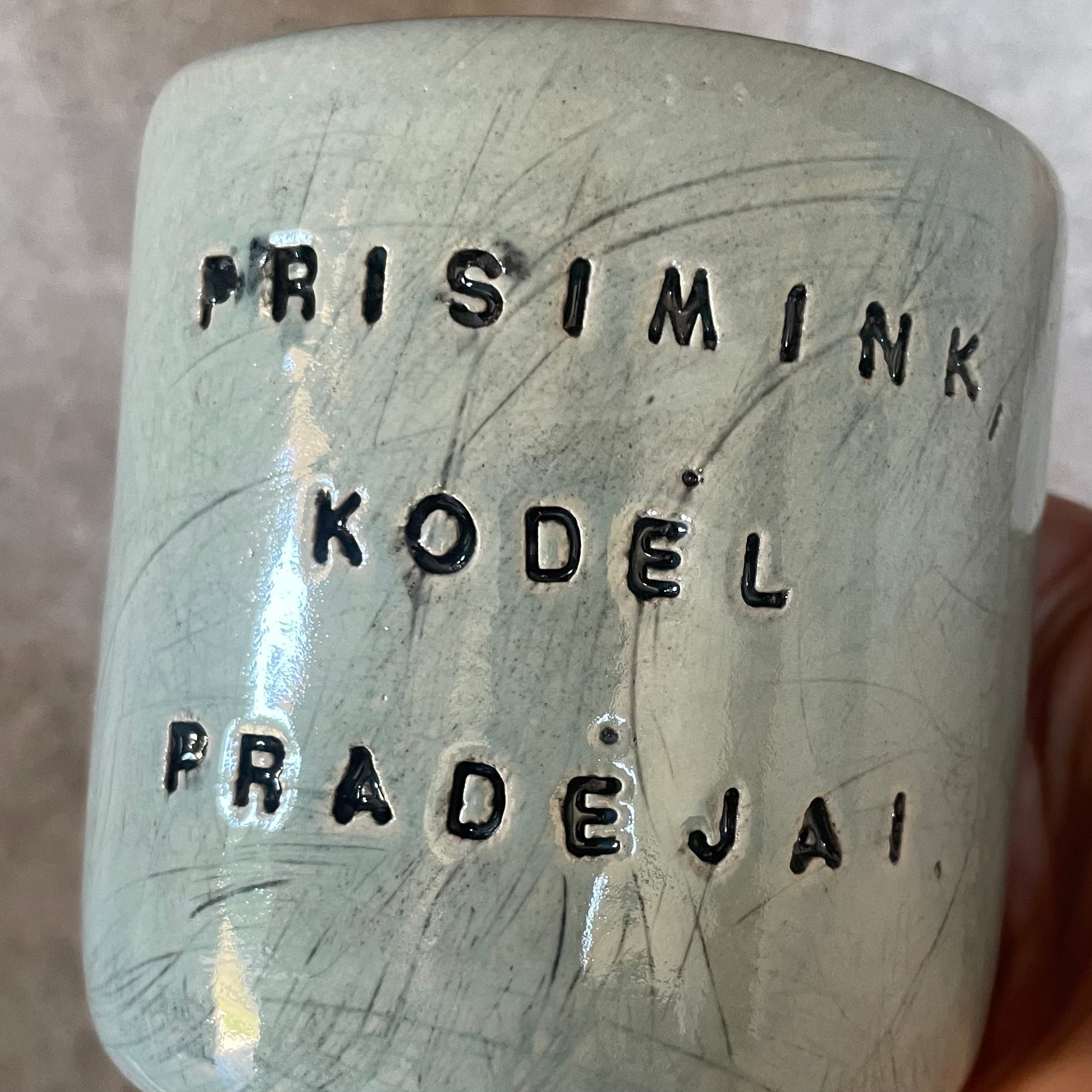 Žydras puodelis PRISIMINK, KODĖL PRADĖJAI