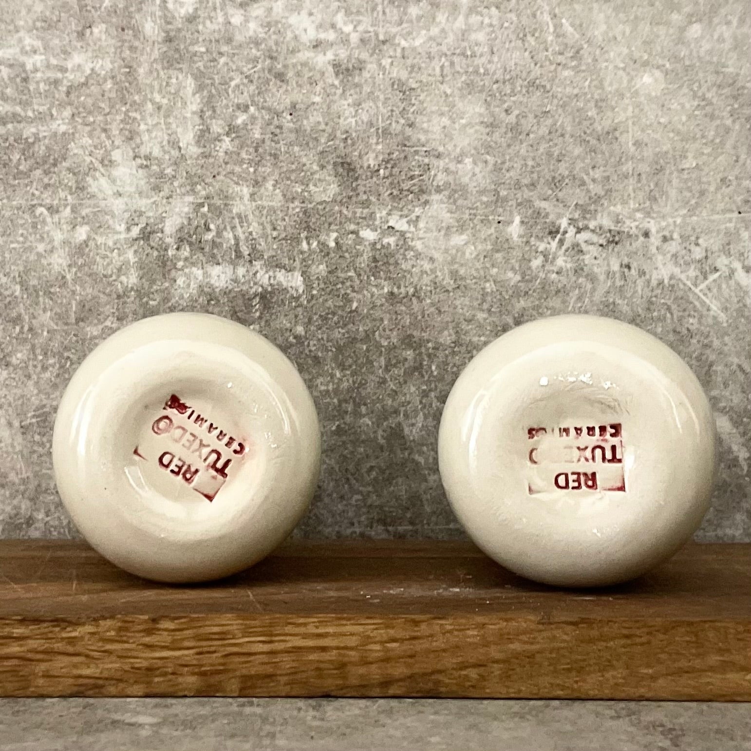 Set of two moody espresso mugs