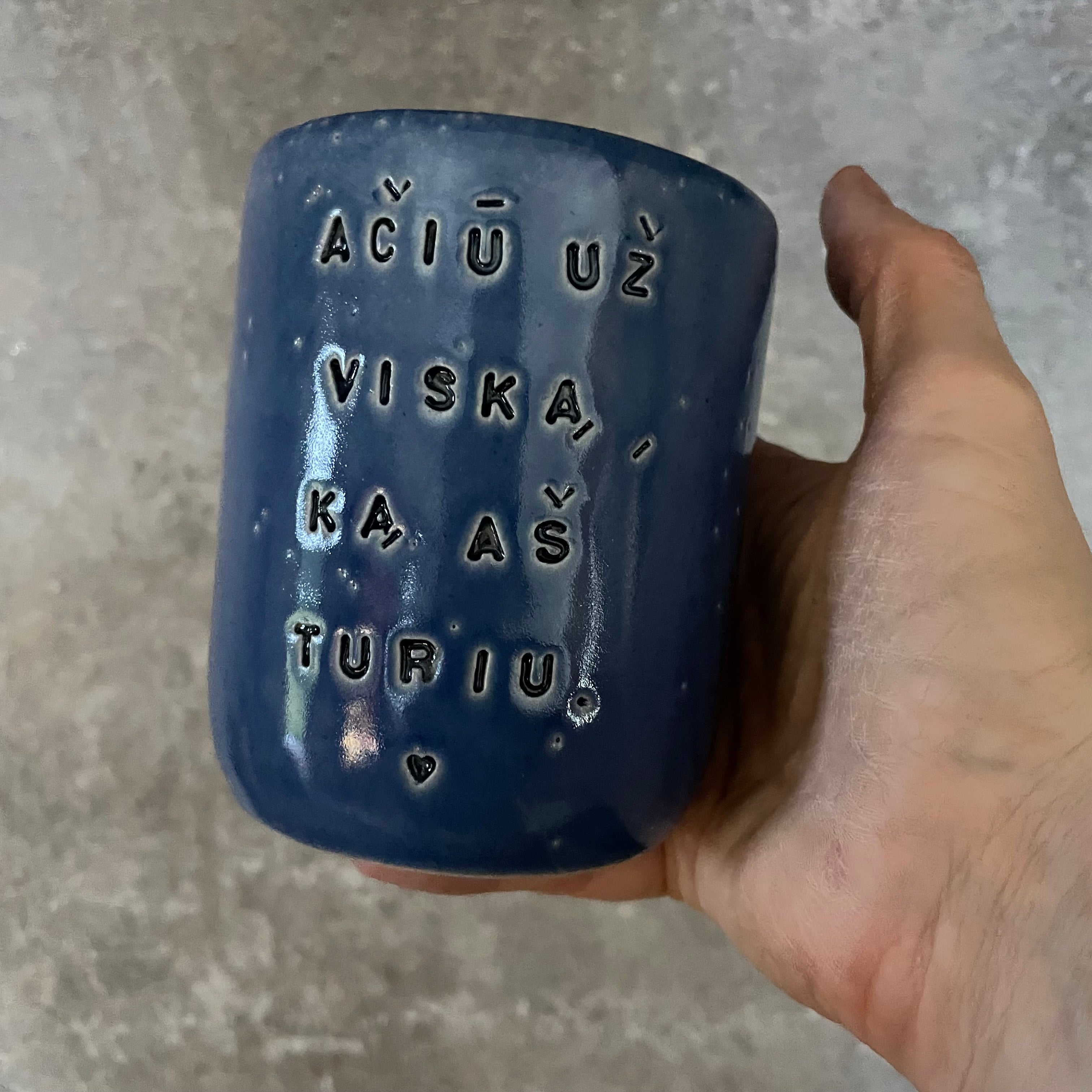 Mug with words of gratitude