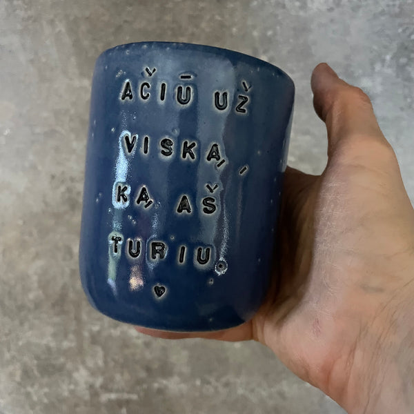 Mug with words of gratitude