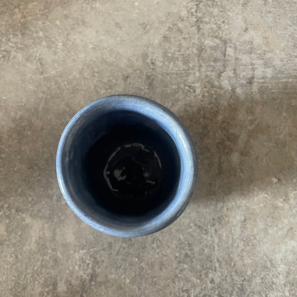 Mėlynas puodelis "Kelkis, bučkis" 150 ml