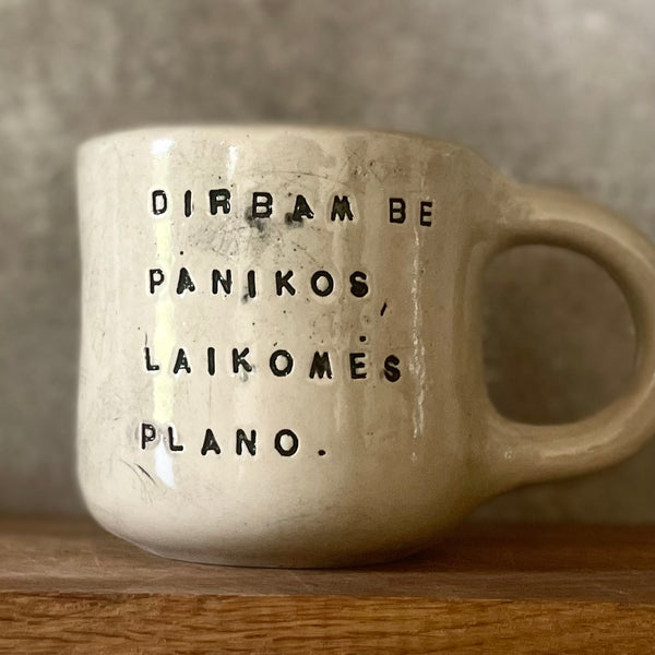 Ultra jumbo mug with words about work
