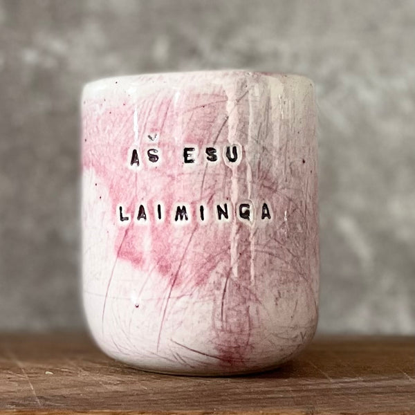 Mažas puodelis AŠ ESU LAIMINGA