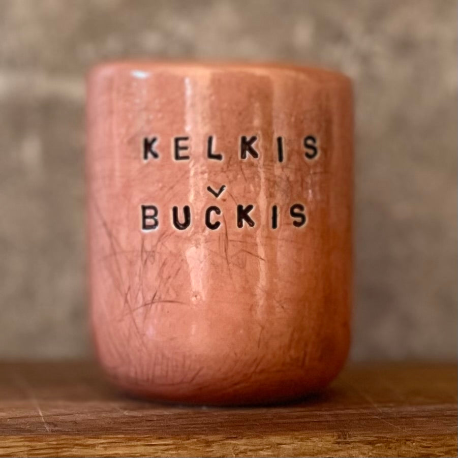 Red mug KELKIS BUČKIS 150 ml