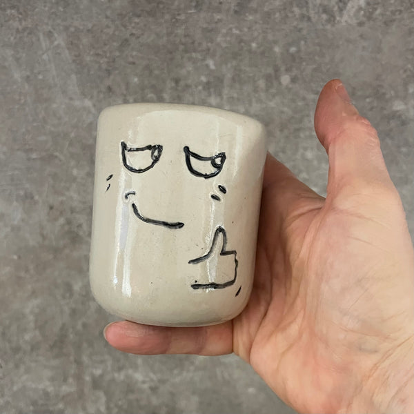 Set of two moody espresso mugs