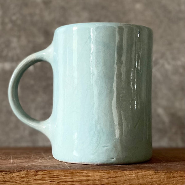 Blue mug about work week