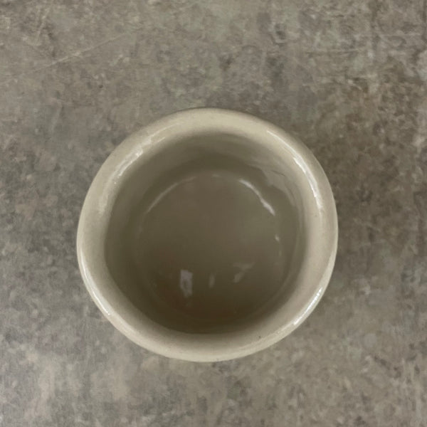 Small espresso mug with words about work