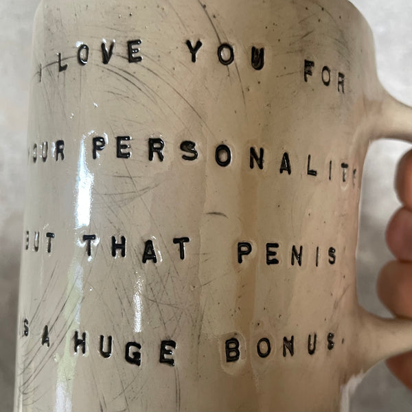 Mug with funny love saying