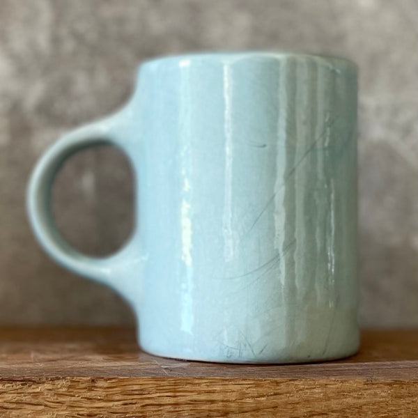 Blue mug for doing