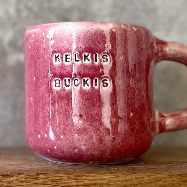 Big pink mug KELKIS BUČKIS